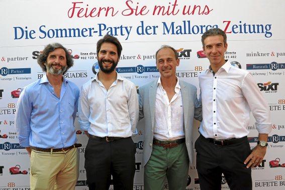 Foto del equipo de Bufete Buades en la fiesta de verano de Mallorca Zeitung